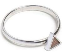 Bague BeWooden Bague triangle Argenti 53 noir