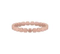 bague cai en argent sterling 925/- plaqué or rose empilable hexagone