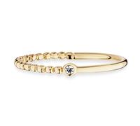 bague cai love argent massif 925 plaqué or jaune boules zirconium blanc femme...