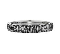bague cai men bague bague bracelet argent sterling 925/- oxydé mat masques ho...