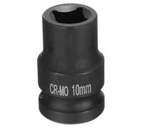 Bague carrée à 4 points Quartsman 1/2" Drive 10 mm Prise à impact carré métrique CR-MO Occultant Bague de roue standard Outil de prise pneumatique
