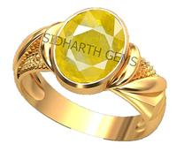Bague certifiée non chauffée non chauffée 9,25 Ratti 8,50 carats de qualité A+ Saphir jaune naturel Pukhraj Gemme pour femmes et hommes S-B0BX4DLLMRNAMZ