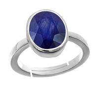 Bague certifiée non chauffée non traitée 9,25 Ratti A+ de qualité supérieure saphir bleu naturel Neelam en vrac pour femme et homme-B0BRWK6GMRNAMZ