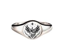 Bague chevalière Phoenix Rise From Ashes, bague Phoenix en argent sterling S925, bague d'encouragement Rise From Ashes, cadeau de bijoux inspirant pour femmes et filles (11)