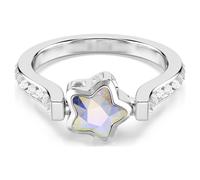 Bague Chroma, Étoile, Blanche, Métal rhodié 60