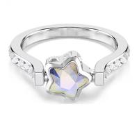 Bague Chroma, tailles mixtes, étoile, blanc, finition rhodium