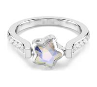 Bague Chroma, tailles mixtes, étoile, blanc, finition rhodium