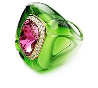 Swarovski Bague cocktail Dulcis, Taille coussin, Pavé, Multicolore