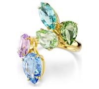 Bague cocktail Gema, Tailles variées, Multicolore, Placage de ton or 58