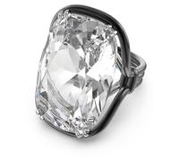 Bague cocktail Harmonia, Cristal oversize, Blanche, Finition mix de métal 58