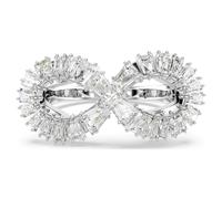 Bague cocktail Hyperbola, Infini, Blanche, Métal rhodié 52