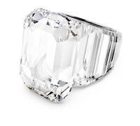 Swarovski Bague cocktail Lucent, Taille octogonale, Blanche