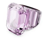 Swarovski Bague cocktail Lucent, Taille octogonale, Rose