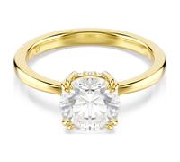 Swarovski Bague cocktail Stilla Attract, Taille ronde, Blanche, Placage de ton or