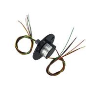 Bague collectrice 2-6 D22mm, anneau collecteur compact, surveillance d'anneau conducteur, plateau tournant, anneau lisse for éclairage de scène(6-wire current 2A)