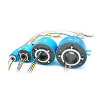 bague collectrice Bague collectrice à trou traversant, 2/6/12/18/24 canaux, connecteur coulissant de courant 2A/5A/10A, rotatif creux, anneaux conducteurs 8 100mm(20X42mm 12CH 2A)