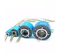 bague collectrice Bague collectrice à trou traversant, 2/6/12/18/24 canaux, connecteur coulissant de courant 2A/5A/10A, rotatif creux, anneaux conducteurs 8 100mm(5X22mm 6CH 2A)