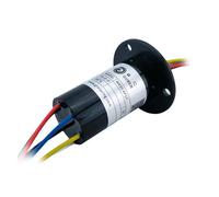 Bague collectrice Collecteur tournant électrique 6 voies 10 A, faible puissance, diamètre extérieur 30 mm, type à capuchon multivoies