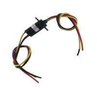 Bague collectrice conductrice à courant élevé, 2 à 6 canaux, 30A, plateau tournant, collecteur de brosse, connecteur d'énergie éolienne(3-way 30A D22mm)