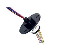 Bague collectrice conductrice à joint rotatif miniature de type chapeau à 12 voies, anneau collecteur de courant de signal 2A