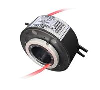 Bague collectrice conductrice, ouverture 12-38mm, courant 2-500A, arbre creux, anneau collecteur, accessoires de moteur rotatif(Aperture 38mm-4 lines 10A)