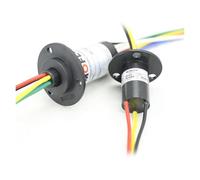 Bague collectrice Connecteur conducteur rotatif à 360° for courant de forte puissance avec bague collectrice, 2, 4, 6 à 12 voies, balais électriques en carbone.(Insert Type 3 Ch 30A)