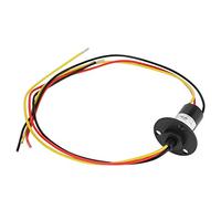 Bague collectrice de fils, mini bague collectrice 250 tr/min 15A 3 fils 0-600 V pour générateur d'énergie éolienne en plastique d'ingénierie