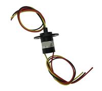 Bague collectrice d'excavatrice, bague collectrice conductrice à courant élevé de production d'énergie éolienne, anneau collecteur 2-4 canaux courant 15A(4 channels 15A -diameter 22mm)