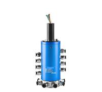 Bague collectrice intégrée gaz-électrique 2 4 6 8 10 12 gaz 20 voies + peinture 6 voies-56 passage joint rotatif à 360 degrés(8 inputs 8 outputs 24-WAY- 2A)