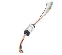 Bague Collectrice Rotative Mini 1A Multi Canaux DIY Gimbal Joint Universel | 4/8/12 canaux, 1A par canal, diamètre 8.5mm, 200rpm, contact doré, plastique technique(12 Channel)