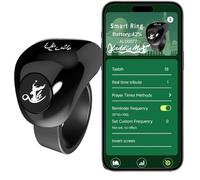 Bague connectée Aladdin Tasbih,compteur de chapelet,guide des directions de prière,réveil 5 Azan,prière de pardon,chapelet électronique,cadeau pour l'Aïd el-Fitr l'Aïd el-Adha et le Ramadan Smart Ring