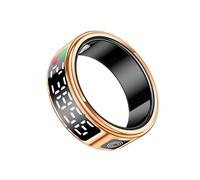 Bague Connectée Diana avec Ecrin Cristallin Suivi Santé Ecran LED taille S Dorée