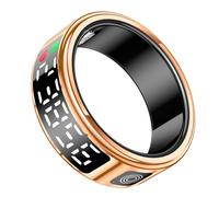 Bague Connectée Diana avec Écrin Cristallin Suivi Santé Écran LED taille S Avizar Dorée G