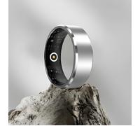 Bague Connectée Etanche, Bracelet d’activité Intelligent Coach sportif Suivi Santé Fréquence Cardiaque,Sommeil,Stress,Gris Taille