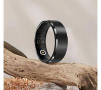 Bague Connectée Etanche, Bracelet d’activité Intelligent Coach sportif Suivi Santé Fréquence Cardiaque,Sommeil,Stress,Noir Taille 8