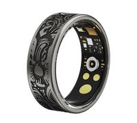 Bague connectée for homme et femme - Alliage de titane, étanchéité IP68, autonomie de 7 à 9 jours, moniteur de fréquence cardiaque et de sommeil, plus de 15 modes sportifs avec suivi GPS(13#)