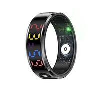 Bague Connectée Or Taille 11 Suivi Cardiaque Oxygène Sommeil Sports Étanche 5ATM Noir YONIS