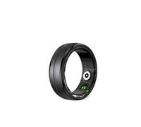 Prixton Bague connectée Smart Ring Orbyt, Taille 8, Diamètre 18.3 mm, Étanche, Moniteur de santé, Fréquence Cardiaque, Oxygène sanguin, Sommeil, Batterie de 15 Jours, pour Homme et Femme, Noir