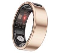 Bague Connectée Taille 10 Modèle Saturn avec Écran LED et Étui de Charge Dorré