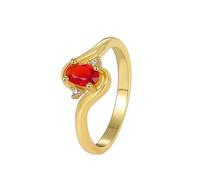 Bague Couple Gravure Bague Or 18 Au750 Ruby Créé en Laboratoire Rubis Ovale Rouge Créé en Laboratoire Taille Épouse pour Mesdames Thanksgiving Bijoux