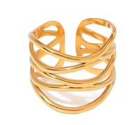 Bague créative à ouverture réglable, géométrique, étanche, unisexe, pour fêtes et festivals, accessoire étanche pour doigt, taille unique, Comme décrit, Comme décrit.