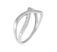 Bague "Croisi Divin" Diamants 0,10/50