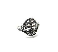 Bague - Cruz Caravaca - Argent 925 - Taille 15 - Femme - Lobe d'argent Rusta 55