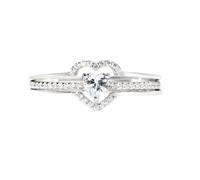 Bague cœur superposée « Je me choisis », bague en argent sterling 925, empilable, symbole d'amour-propre et d'amour éternel, cadeau inspirant pour femmes et filles (1 PCS,5)