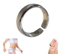 Bague d'acupression magnétique réglable pour soulager la fatigue, anneau d'aide à la ménopause, anneau en métal pour femmes et hommes (C)
