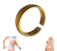 Bague d'acupression magnétique réglable pour soulager la fatigue, anneau d'aide à la ménopause, anneau en métal pour femmes et hommes (D)