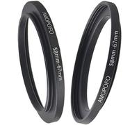 Bague D'Adaptation 58 Mm À 67 Mm Pour Objectifs Canon, Nikon, Sony, Fuji, Objectifs D'Appareils Photo Et Filtres Uv, Nd, Cpl, Fabriqué À Partir De Cnc Avec Finition Galvanisée Noire Mate[Z4199]