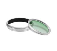 Bague d'adaptation de Filtre d'objectif Compatible avec Appareil Photo Fujifilm X100VI X100V, Capuchon d'objectif de Filtre UV CPL ND de 49mm, Remplacement AR-X100(Silver Set)