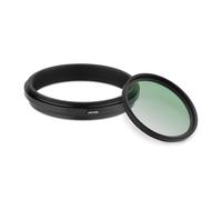 Bague d'adaptation de Filtre d'objectif Compatible avec Appareil Photo Fujifilm X100VI X100V, Capuchon d'objectif de Filtre UV CPL ND de 49mm, Remplacement AR-X100(F)