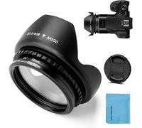 Bague d'adaptation de filtre en métal 58 mm avec filtre UV pour appareil photo numérique Canon PowerShot SX30 IS/SX40 HS/SX50 HS de rechange Canon FA-DC67A + pare-soleil tulipe fleur